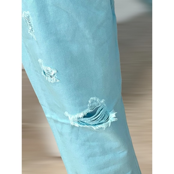 COCO KELLY Super cute distressed overalls S M L XL - Picture 7 of 8